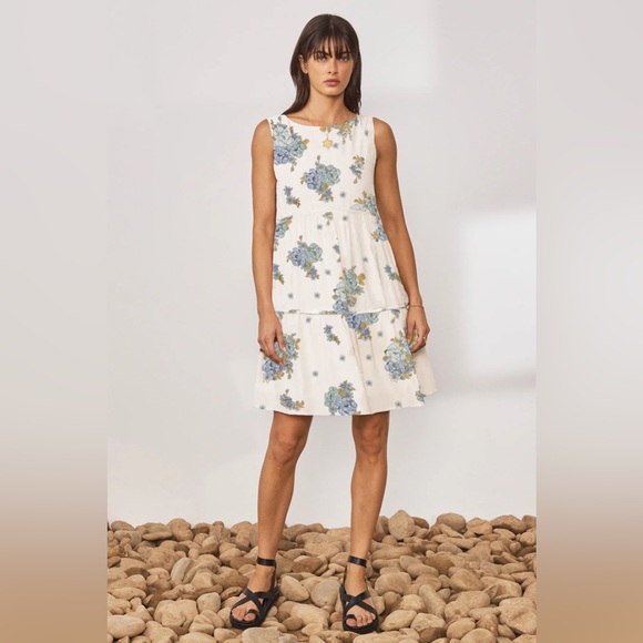NEW Sancia Emely Tiered Floral Mini Dress - Picture 5 of 7